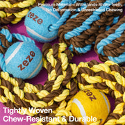 ZEZE Chew-Resistant Rope Knot Toy – Dental Care, Interactive Tug & Entertaining Chew