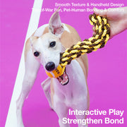 ZEZE Chew-Resistant Rope Knot Toy – Dental Care, Interactive Tug & Entertaining Chew