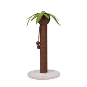 ZEZE Coconut Tree Freestanding Cat Scratcher – Jute Rope Post, No Shredding, Interactive Cat Toy